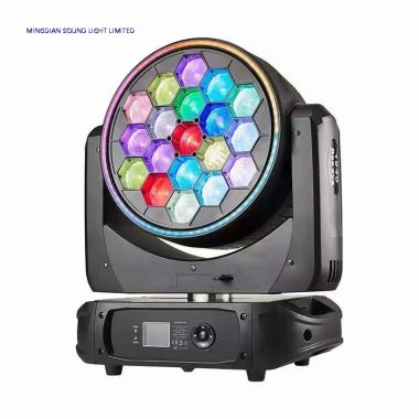 LED Beam Wash Moving Head with Ring 19x40W